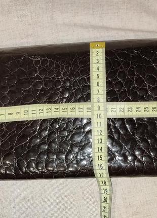 Сумка, клатч з натуральної шкіри крокодила, алігатора в стилі hermes. ручна робота, вінтаж.3 фото