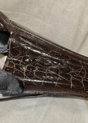 Сумка, клатч з натуральної шкіри крокодила, алігатора в стилі hermes. ручна робота, вінтаж.6 фото