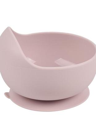 Набор посуды силиконовая тарелка с ложкой и слюнявчик светло-сиреневый nts1-y263 фото