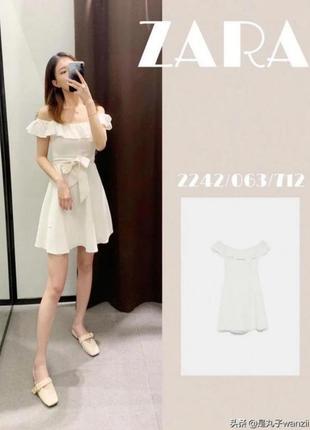 Zara платье смесевый лен4 фото