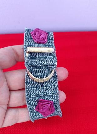 Браслет джинс хенд мейд