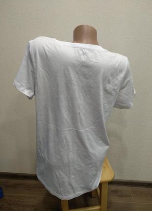 Біла футболка великий розмір футболка база4 фото