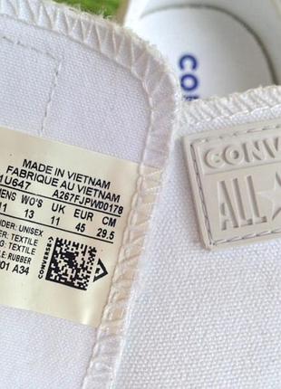 Кеды  converse .... white monochrome ox (  1u647 ) 10