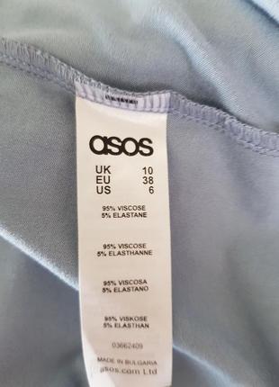 Стильна трикотажна спідниця міді з зав'язкою висока талія asos7 фото