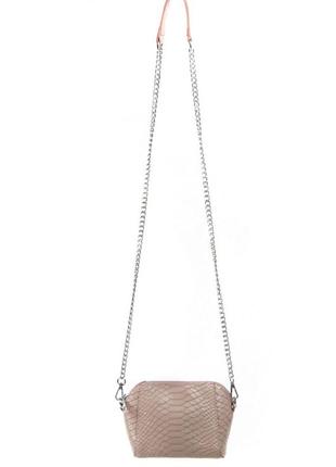 Женская сумочка клатч кроссбоди/ женская кожаная сумка через плечо / стильная мини сумочка с цепочкой / клатч с цепочкой2 фото