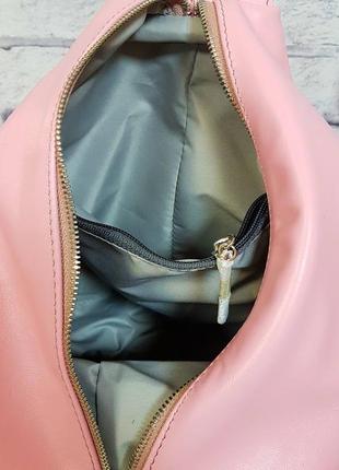 Рюкзак женский натуральная кожа розовый флотар 17693 фото
