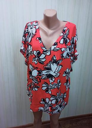 Блуза жіноча. блуза принт квіти . блуза женская