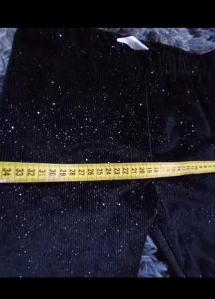 Нарядный кгмплект девочке футболка-туника блестящие лосины 10-12л9 фото