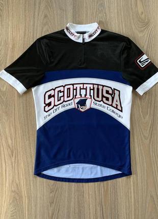 Чоловіча вело джерсі з кишенею scott usa