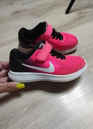 Легкие текстильные кроссовки на сетке nike revolution 3 на стопу 16,5-17 см