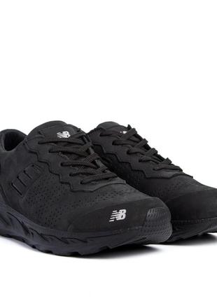 Кроссовки мужские черные new balance clasic black. натуральная кожа!5 фото