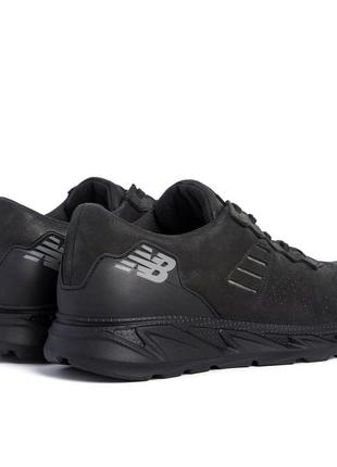 Кросівки чоловічі чорні new balance clasic black. натуральна шкіра!6 фото