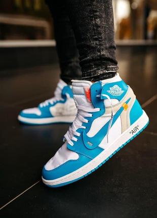 Кросівки чоловічі nike air jordan 1 off-white blue white

/ мужские кроссовки найк аир джордан