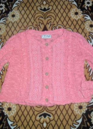 Нарядная яркая кофточка для модницы на 86см рост