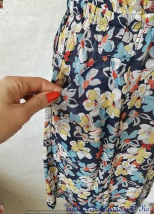 Красочное фирменное mango летнее платье в принт "полевые цветы" с карманами, размер с-м5 фото