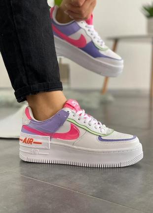 Nike air force 1 double shadow swoosh жіночі кросівки найк аір форс шадов6 фото