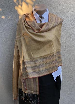 Пашмина100%,кашемир,шарф,палантин с бахромой5 фото