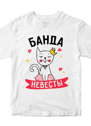 Женская футболка с принтом "кошка: банда невесты" push it xs