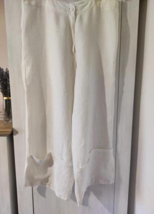 Кюлоти широкі льон