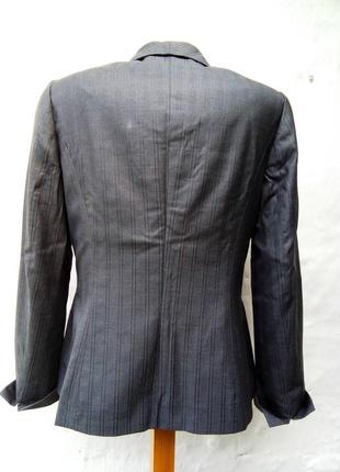 Стильный шерстяной графитовый серый костюм,пиджак,брюки.4 фото