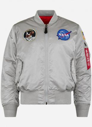 Бомбер мужская куртка-пилот apollo ma-1 bomber alpha industries8 фото