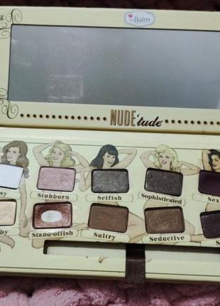 Палетка тінів ддя повік nude tude, thebalm2 фото