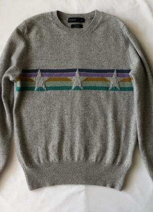 Кашеміровий светр з малюнком. s(46)