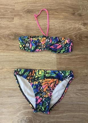 Классный, купальник, на девочку с ярким принтом