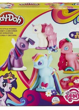 Набір плей до поні hasbro play-doh my little pony