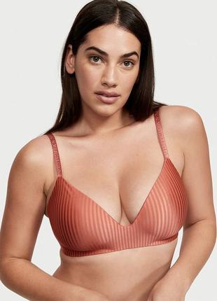 Бесшовный бюстгальтер t-shirt wireless bra лиф 38c 85c victoria's secret виктория сикрет вікторія сікрет оригинал5 фото