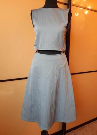 Оригинальное платье, топ и юбка на заклёпках belali2 фото
