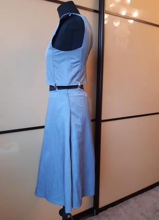 Оригинальное платье, топ и юбка на заклёпках belali4 фото
