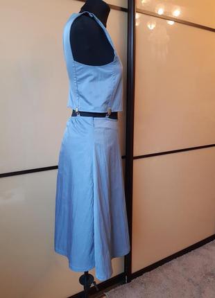 Оригинальное платье, топ и юбка на заклёпках belali3 фото
