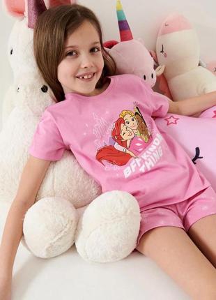 Комплект для дівчинки шорти і футболка. 104 і 110 р.2 фото