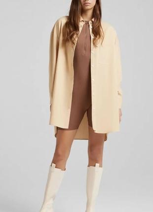 Сорочка оверсайз bershka