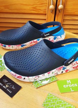 Crocs literide кляксы темно-синий