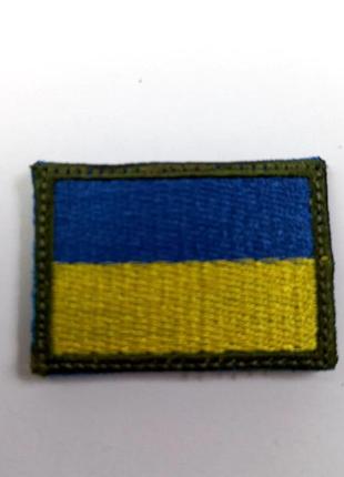 Шеврон на липучках флаг всу (зсу) 20221815 6678 3х4 см