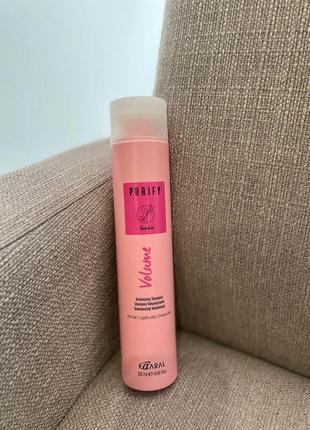 Шампунь для тонкого волосся, з екстрактом бамбука kaaral purify volume shampoo 300ml