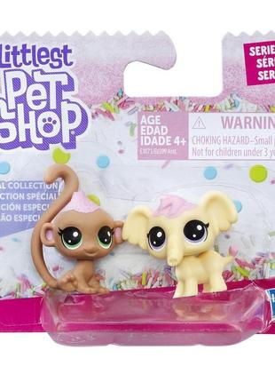 Набор игрушек 2 зефирных пета littlest pet shop e0399_e1071