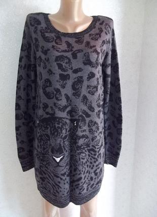 ( 48 / 50 р ) dorothy perkins подовжений светр, кофта, плаття кардиган жіноча б /у9 фото