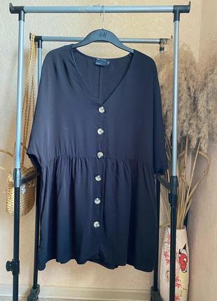 Asos натуральное платье на пуговках  10-12 р