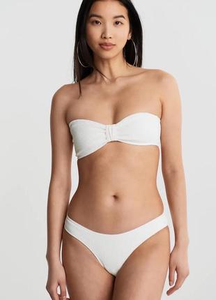 Білий купальник бандо gina tricot розмір м