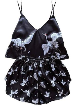 Шовкова підліткова піжама з шортами