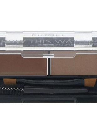 Rimmel brow this way brow sculpting kit набір для корекції брів відтінок 001 blonde2 фото