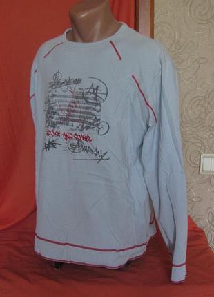 Реглан лонгслив з принтом uck and cover xl 2