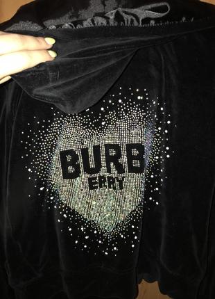 Спортивный велюровый костюм burberry4 фото