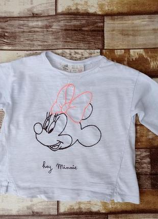 Реглан zara minnie mouse disney