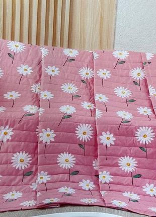 Классное летнее одеяло мягкое приятное в цветочек1 фото
