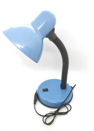 Настільна лампа на гнучкій ніжці з вимикачем. настільний світильник1 фото