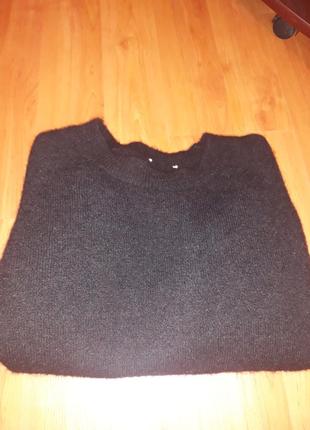 Черный свитер альпака2 фото